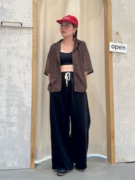 「アイテム（キャップ）」を使った、きな☆ki_naさん（レディース・153cm）の夏コーディネート