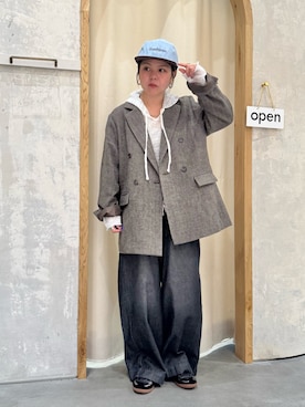 「アイテム（テーラードジャケット）」を使った、きな☆ki_naさん（レディース・153cm）の秋コーディネート
