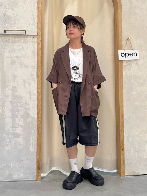 リメイク ジャージ ハーフパンツ セール】【etsinta／エシンタ】リメイクジャージーハーフパンツ