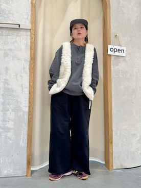 「アイテム（キャップ）」を使った、きな☆ki_naさん（レディース・153cm）の秋コーディネート