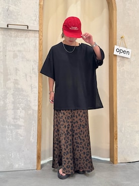 「アイテム（キャップ）」を使った、きな☆ki_naさん（レディース・153cm）の夏コーディネート