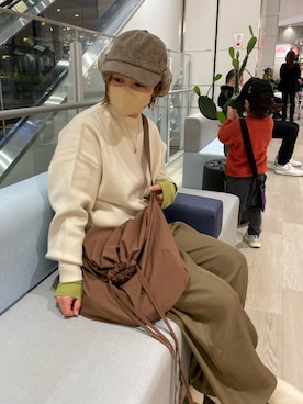 「CFT.（シフト）のアイテム（アクセサリー）」を使った、きな☆ki_naさん（レディース・153cm）の冬コーディネート