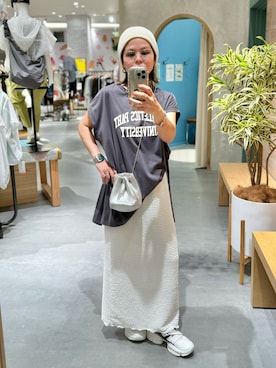 「FOSSIL（フォッシル）のアイテム」を使った、きな☆ki_naさん（レディース・153cm）の夏コーディネート