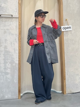 「アイテム（スラックス）」を使った、きな☆ki_naさん（レディース・153cm）の秋コーディネート