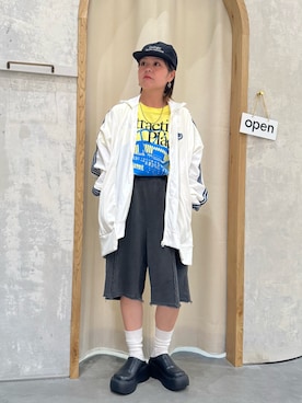 「アイテム（キャップ）」を使った、きな☆ki_naさん（レディース・153cm）の秋コーディネート