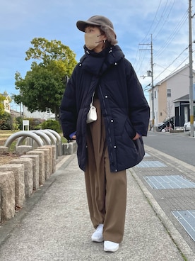 「CFT.（シフト）のアイテム（帽子）」を使った、きな☆ki_naさん（レディース・153cm）の冬コーディネート