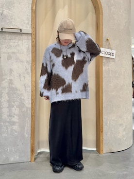 「アイテム（キャップ）」を使った、きな☆ki_naさん（レディース・153cm）の冬コーディネート