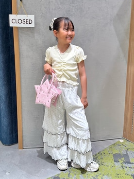 「HELLO.SANFRANCISCO（ハローサンフランシスコ）のアイテム」を使った、きな☆ki_naさん（キッズ・126cm）の夏コーディネート