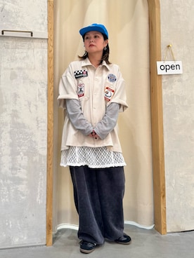 「CIAOPANIC TYPY（チャオパニックティピー）のアイテム（キャップ）」を使った、きな☆ki_naさん（レディース・153cm）の春コーディネート