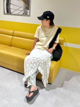 「OOFOS（ウーフォス）のアイテム」を使った、きな☆ki_naさん（骨格ストレート・レディース・153cm）の夏コーディネート