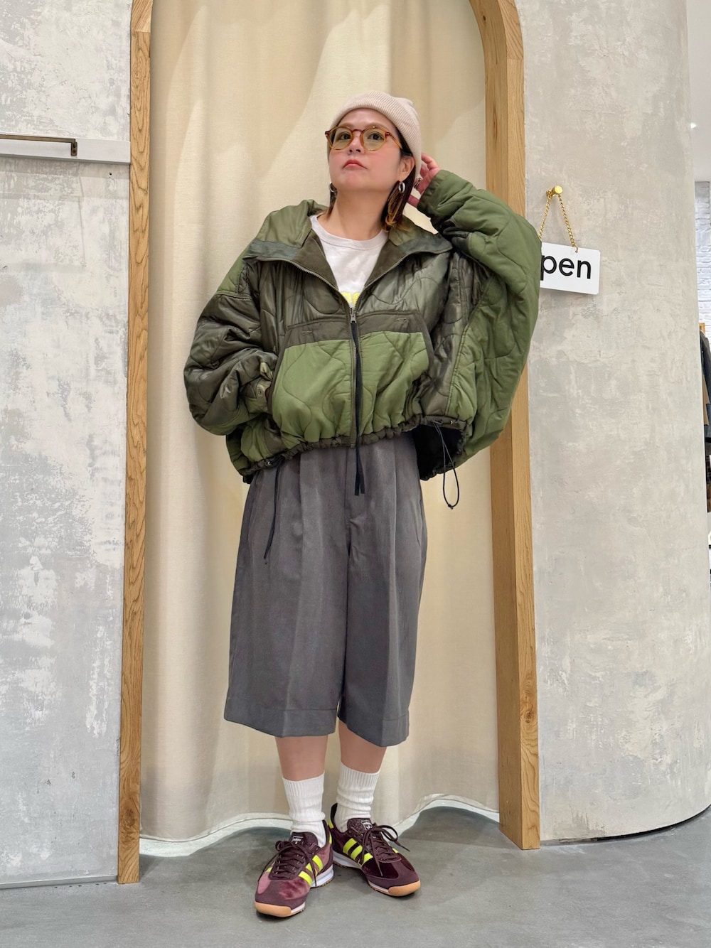 etsinta】リバーシブル中綿ショートモンスタージャケットを使った人気 