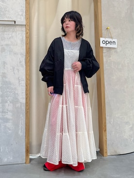 「CIAOPANIC TYPY（チャオパニックティピー）のアイテム（ジャケット/アウター）」を使った、きな☆ki_naさん（レディース・153cm）の春コーディネート