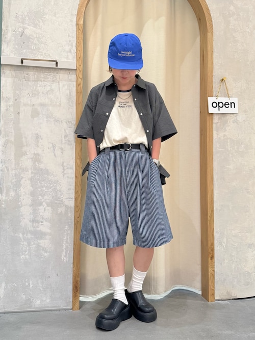 【UNISEX】ポコポコ半袖無地シャツ