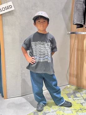 「アイテム（帽子）」を使った、きな☆ki_naさん（キッズ・110cm）の秋コーディネート