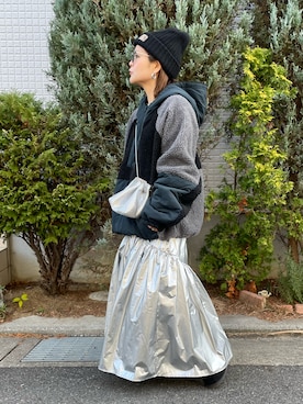 「マイベストコーデ2023」｜「アイテム（ブルゾン）」を使った、きな☆ki_naさん（レディース・153cm）の冬コーディネート