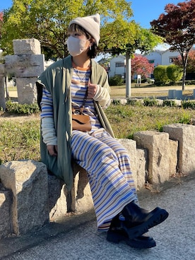 「CANAL JEAN（キャナルジーン）のアイテム」を使った、きな☆ki_naさん（骨格ストレート・レディース・153cm）の秋コーディネート