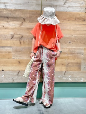 「FOSSIL（フォッシル）のアイテム」を使った、きな☆ki_naさん（レディース・153cm）の夏コーディネート