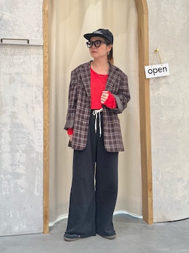 「アイテム（テーラードジャケット）」を使った、きな☆ki_naさん（レディース・153cm）の秋コーディネート