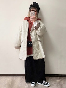「アイテム（財布）」を使った、きな☆ki_naさん（レディース・153cm）の冬コーディネート