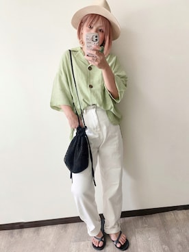 「DAISO（DAISO）のアイテム」を使った、きな☆ki_naさん（レディース・153cm）の夏コーディネート