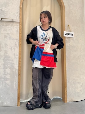 「アイテム（スウェットパンツ）」を使った、きな☆ki_naさん（レディース・153cm）の秋コーディネート
