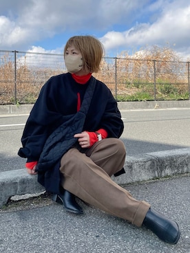 「アイテム（腕時計）」を使った、きな☆ki_naさん（レディース・153cm）の冬コーディネート