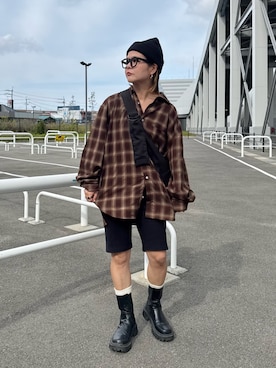 「アイテム（シャツ/ブラウス）」を使った、きな☆ki_naさん（レディース・153cm）の秋コーディネート