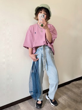 「DAISO（DAISO）のアイテム」を使った、きな☆ki_naさん（レディース・153cm）の春コーディネート