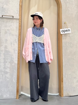 「CIAOPANIC TYPY（チャオパニックティピー）のアイテム（キャップ）」を使った、きな☆ki_naさん（レディース・153cm）の春コーディネート