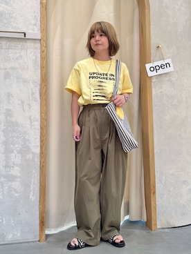 「CIAOPANIC TYPY（チャオパニックティピー）のアイテム（バッグ）」を使った、きな☆ki_naさん（レディース・153cm）の夏コーディネート