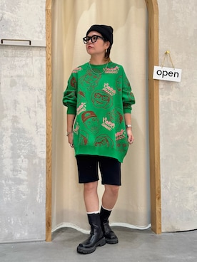 「アイテム（ニット/セーター）」を使った、きな☆ki_naさん（レディース・153cm）の秋コーディネート