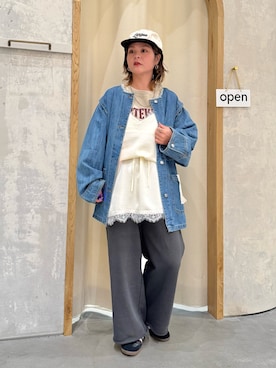 「CIAOPANIC TYPY（チャオパニックティピー）のアイテム（パンツ）」を使った、きな☆ki_naさん（レディース・153cm）の春コーディネート