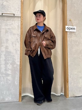 「CIAOPANIC TYPY（チャオパニックティピー）のアイテム（ブルゾン）」を使った、きな☆ki_naさん（レディース・153cm）の冬コーディネート