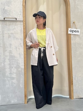 「アイテム（帽子）」を使った、きな☆ki_naさん（レディース・153cm）の秋コーディネート