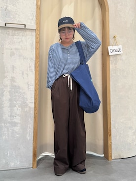 「アイテム（トートバッグ）」を使った、きな☆ki_naさん（レディース・153cm）の秋コーディネート