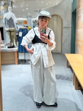 「CIAOPANIC TYPY（チャオパニックティピー）のアイテム（帽子）」を使った、きな☆ki_naさん（レディース・153cm）の秋コーディネート