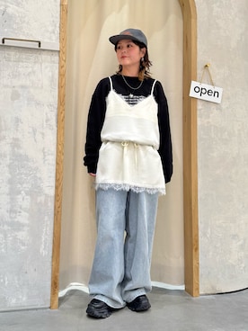 「CIAOPANIC TYPY（チャオパニックティピー）のアイテム（帽子）」を使った、きな☆ki_naさん（レディース・153cm）の冬コーディネート