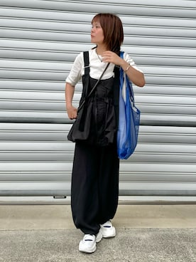 「un/neu（アンノイ）のアイテム」を使った、きな☆ki_naさん（レディース・153cm）の夏コーディネート