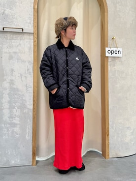 「アイテム（帽子）」を使った、きな☆ki_naさん（レディース・153cm）の秋コーディネート