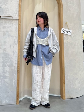 「CIAOPANIC TYPY（チャオパニックティピー）のアイテム（パンツ）」を使った、きな☆ki_naさん（レディース・153cm）の夏コーディネート