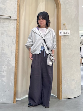 「CIAOPANIC TYPY（チャオパニックティピー）のアイテム（スラックス）」を使った、きな☆ki_naさん（レディース・153cm）の春コーディネート