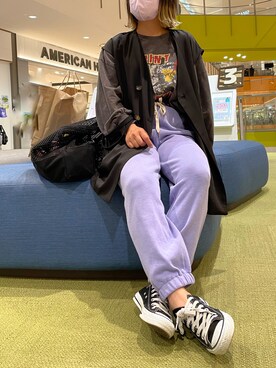 「rectangle（レクタングル）のアイテム」を使った、きな☆ki_naさん（レディース・153cm）の春コーディネート