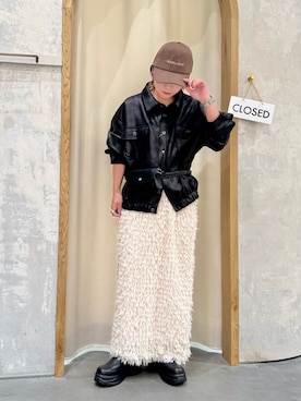 「アイテム（ボディバッグ/ウエストポーチ）」を使った、きな☆ki_naさん（レディース・153cm）の冬コーディネート