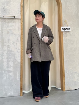 「アイテム（テーラードジャケット）」を使った、きな☆ki_naさん（レディース・153cm）の秋コーディネート