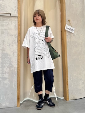 「etsinta（エシンタ）のアイテム」を使った、きな☆ki_naさん（レディース・153cm）の夏コーディネート