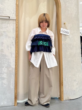 「CIAOPANIC TYPY（チャオパニックティピー）のアイテム（パンツ）」を使った、きな☆ki_naさん（レディース・153cm）の夏コーディネート