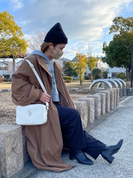 「CANAL JEAN（キャナルジーン）のアイテム」を使った、きな☆ki_naさん（骨格ストレート・レディース・153cm）の冬コーディネート