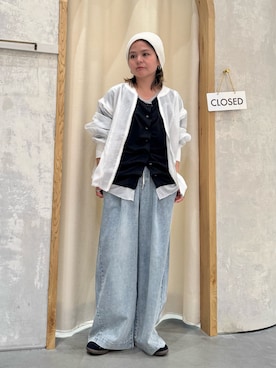 「CIAOPANIC TYPY（チャオパニックティピー）のアイテム（ブルゾン）」を使った、きな☆ki_naさん（レディース・153cm）の春コーディネート