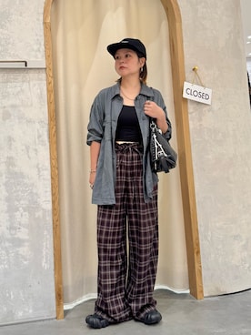 「アイテム（シャツ/ブラウス）」を使った、きな☆ki_naさん（レディース・153cm）の秋コーディネート