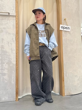 「CIAOPANIC TYPY（チャオパニックティピー）のアイテム（パンツ）」を使った、きな☆ki_naさん（レディース・153cm）の冬コーディネート